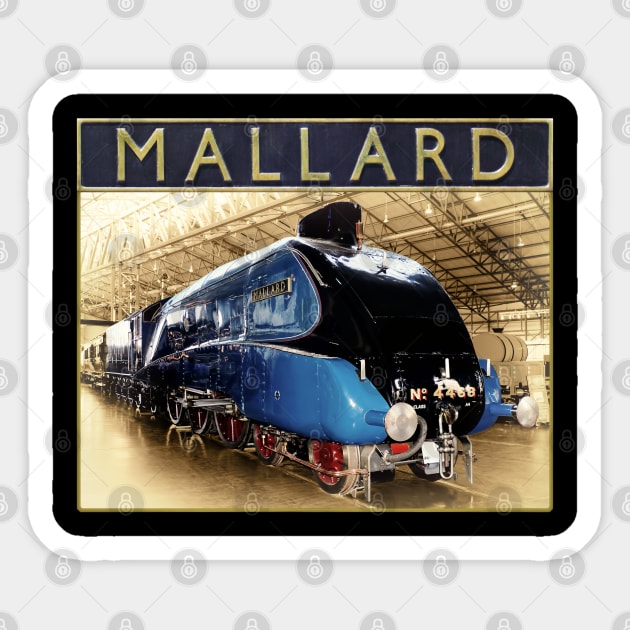 LNER A4 Mallard and Nameplate Sticker by SteveHClark